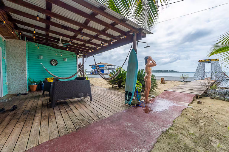 Outdoor Shower and lounge